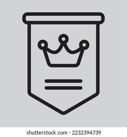 Flag icon in line style, use for website mobile app presentation