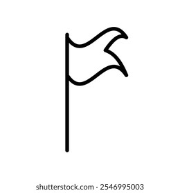 Flag icon linear logo isolated