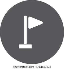 Flag icon. Location marker symbol . Flat design style.