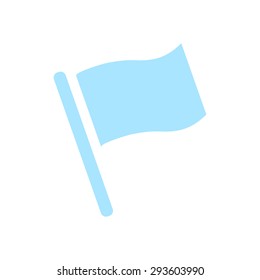 Flag icon. Location marker symbol. Flat design style.