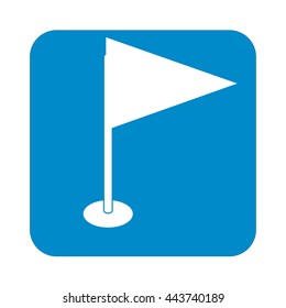 Flag icon. Location marker symbol