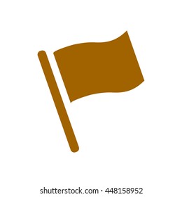 Flag icon. Location marker symbol. Flat design style.