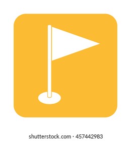 Flag icon. Location marker symbol