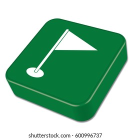Flag icon. Location marker symbol

