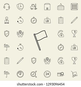 flag icon. logistics icons universal set for web and mobile