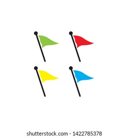 flag icon, logo design template