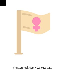 flag icon logo flat style vector
