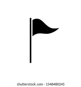 Flag icon, logo isolated on white background