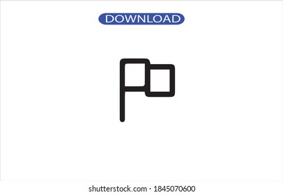 flag icon or logo isolated sign symbol vector illustration - high quality black style vector icons.