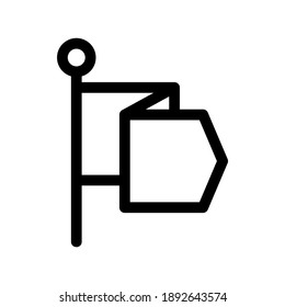 flag icon or logo isolated sign symbol vector illustration - high quality black style vector icons
