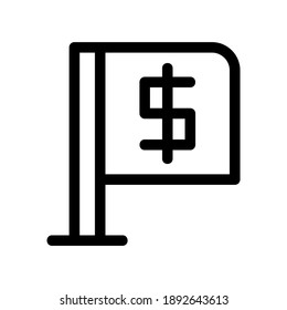 icono de bandera o logotipo símbolo de signo aislado ilustración vectorial - iconos vectoriales de estilo negro de alta calidad

