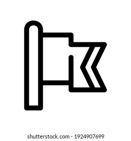 icono de bandera o logotipo símbolo de signo aislado ilustración vectorial - iconos vectoriales de estilo negro de alta calidad
