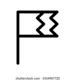 icono de bandera o logotipo símbolo de signo aislado ilustración vectorial - iconos vectoriales de estilo negro de alta calidad

