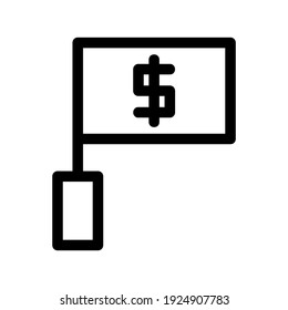 icono de bandera o logotipo símbolo de signo aislado ilustración vectorial - iconos vectoriales de estilo negro de alta calidad
