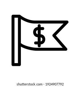 icono de bandera o logotipo símbolo de signo aislado ilustración vectorial - iconos vectoriales de estilo negro de alta calidad
