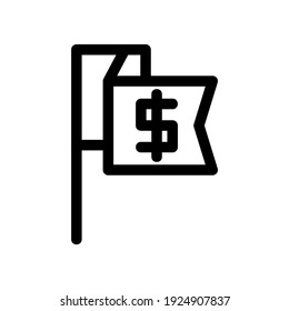 icono de bandera o logotipo símbolo de signo aislado ilustración vectorial - iconos vectoriales de estilo negro de alta calidad
