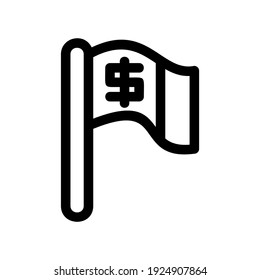 flag icon or logo isolated sign symbol vector illustration - high quality black style vector icons
