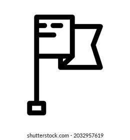 Flaggensymbol oder Logo einzeln auf Zeichen, Vektorgrafik - hochwertige Vektorsymbole in schwarzem Stil

