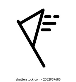 icono de bandera o logotipo símbolo de signo aislado ilustración vectorial - iconos vectoriales de estilo negro de alta calidad
