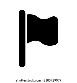 icono de bandera o logotipo símbolo de signo aislado ilustración vectorial - iconos vectoriales de estilo negro de alta calidad

