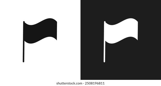 Flag icon logo set vector