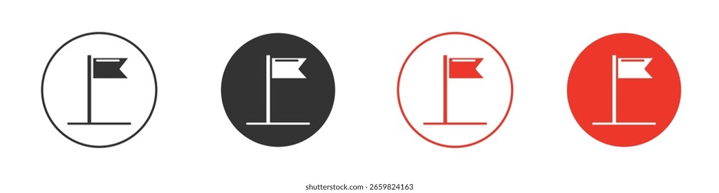 Ícone de sinalizador para logotipo, símbolo de sinal de vetor para design