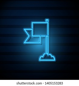 # Flag Icon Mark Illustration