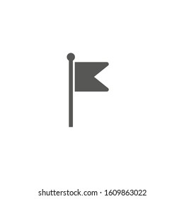 The flag icon. Mark and navigation symbol. Flat illustration eps10