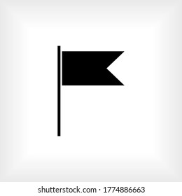 Flag Icon. Mark Symbol - Vector.