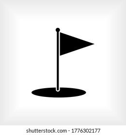 Flag Icon. Mark Symbol - Vector.