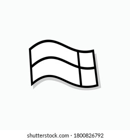 Flag Icon. Mark or Symbol - Vector.