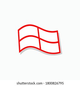 Flag Icon. Mark or Symbol - Vector.