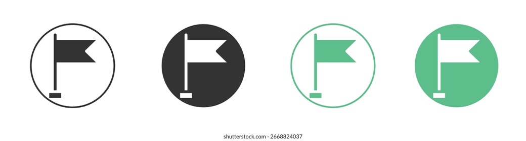 Conjunto de iconos de Vector de línea plana mínima.