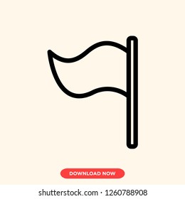 Flag icon modern vector style