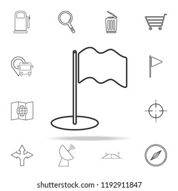 flag icon. navigation icons universal set for web and mobile