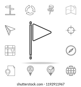 flag icon. navigation icons universal set for web and mobile