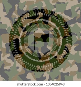 flag icon on camo pattern