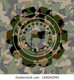 flag icon on camo texture