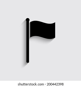 flag icon on a grey background