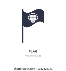 flag icon on white background. Simple element illustration from Maps and Flags concept. flag sign icon symbol design.