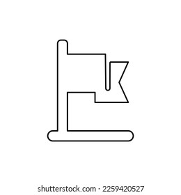 flag icon on a white background, vector illustration, vector illustration