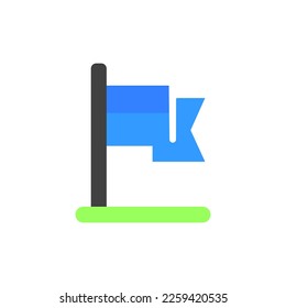 flag icon on a white background, vector illustration, vector illustration