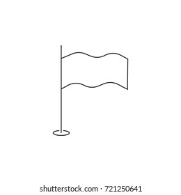 Flag icon on white background