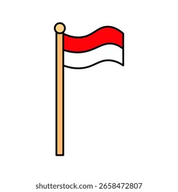 Flag icon on white bacnground
