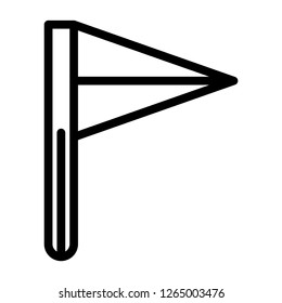flag icon with outline style