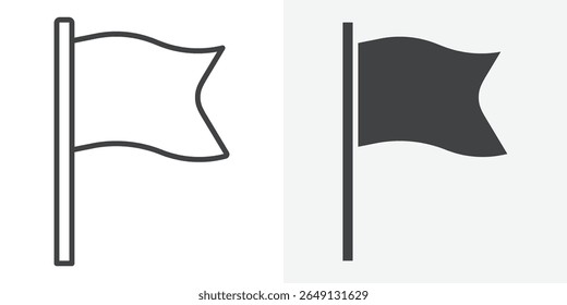 Flag-Symbol Umrissvektorzeichen