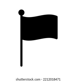 Flag icon. Pin sign. vector illustration