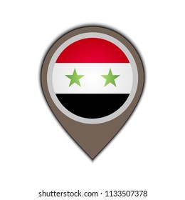 flag icon pin syria