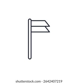 flag icon. projector Symbol sign for mobile concept and web design. Vector icon, Logo illustration, Vector graphics