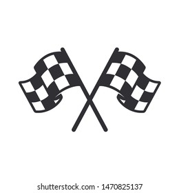 Flag Icon Racing Sign Start Icon Stock Vector (Royalty Free) 1470825137